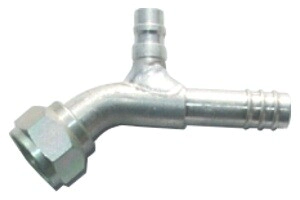 CURVO 45� 13/32" C/V/R-134A, ORING, HIERRO      