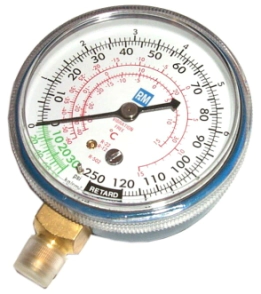 MANOMETRO DE BAJA (RELOJ), R-134A      