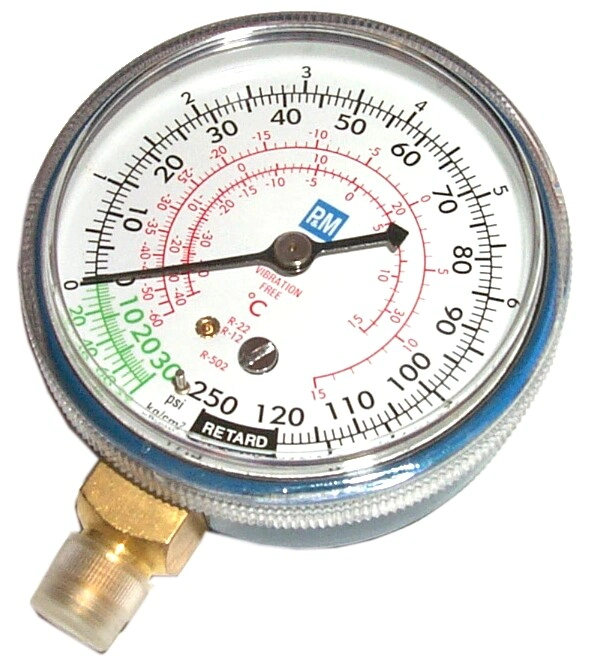 MANOMETRO DE BAJA (RELOJ), R-12      