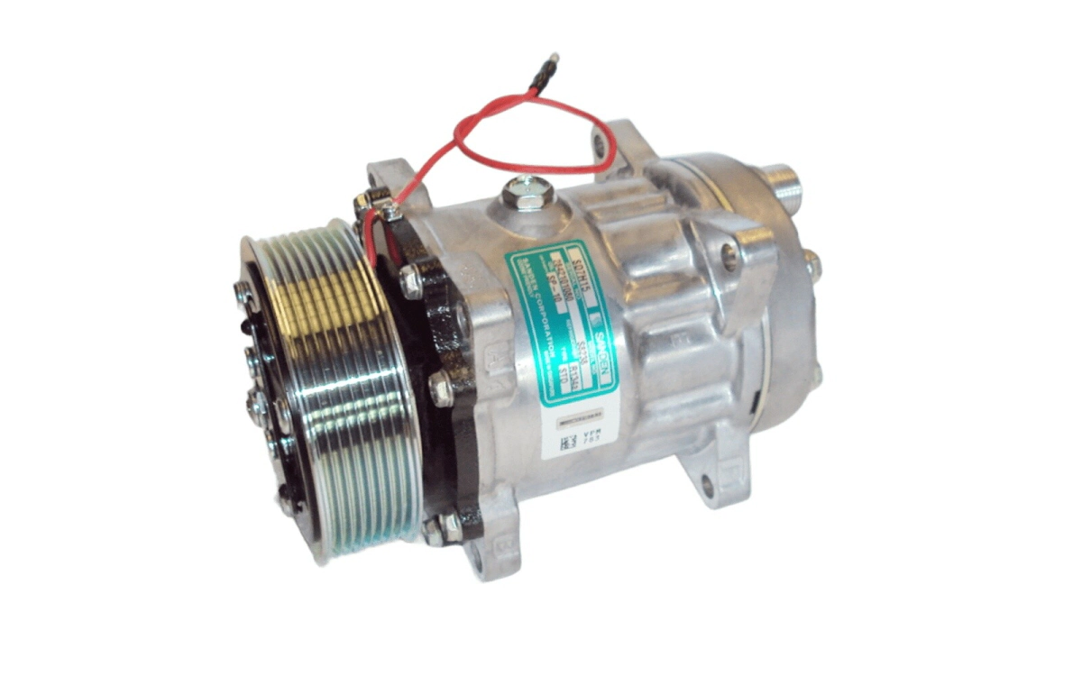 COMP. 7H15, PV8, 12V, 119MM, HOR. ORING, SANDEN      