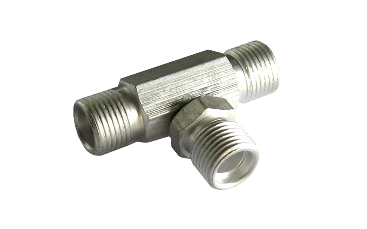 TEE 5/16", CON ROSCA, ALUMINIO      