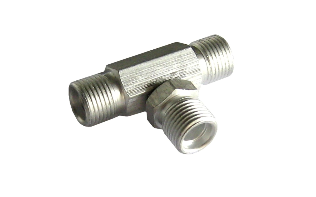 TEE 1/2", CON ROSCA, ALUMINIO      